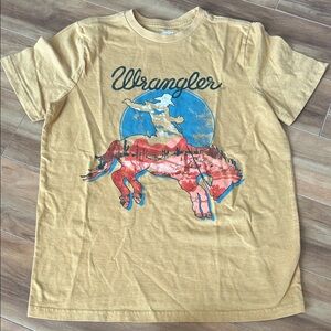 Wrangler Women's Mustard Graphic Tee